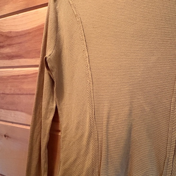 Comme Toi…gold/tan Fitted Long Sleeve Buttoned Blouse size M - Picture 8 of 11